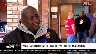 Eskom and unions wage negotiations resume