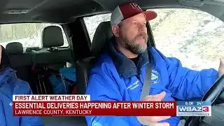 Essential deliveries happening after winter storm