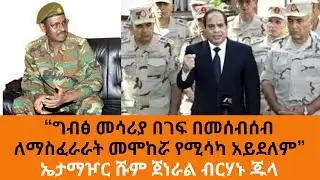 Ethiopia Sheger FM - News - “ግብፅ መሳሪያ በገፍ በመሰብሰብ ለማስፈራራት መሞከሯ የሚሳካ አይደለም” ኤታማዦር ሹም ጀነራል ብርሃኑ ጁላ