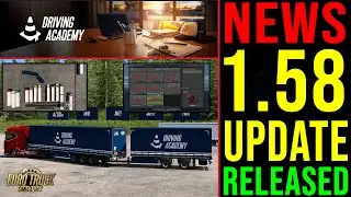ETS2 & ATS NEWS 🚨 1.58 Update: Driving Academy - Double Trailer Handling
