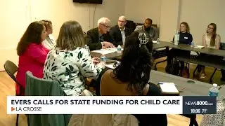 Evers calls for state funding for childcare