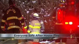 Everyone safe after early morning Middleton house fire