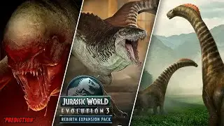 EVERYTHING IN THE REBIRTH DLC EXPANSION PACK FOR JURASSIC WORLD EVOLUTION 3! (Prediction)