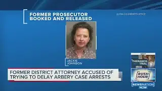 Ex-prosecutor charged in Ahmaud Arbery case booked at jail