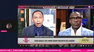 EXCLUSIVE!! Stephen A Smith & Skip Bayless/BEHIND Shannon Sharp
