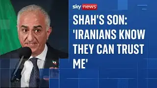 Exiled crown prince vows to return to Iran - and appeals to Trump for help