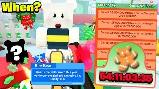 EXPECTED RELEASE TIME FOR PART 2 BEESMAS (Bee Swarm Simulator)
