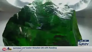 Experts analyze green-glowing rock found in Panola County yard