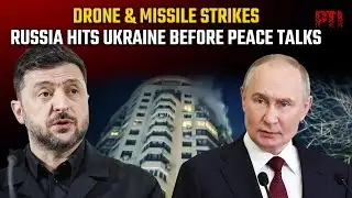 Explained in 60 sec: Russia bombards Ukraine with drones & missiles a day before planned peace talks