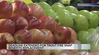 Extended deadline for Trout Fire SNAP emergency benefits in Grant County