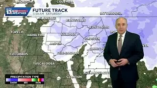 Extreme cold, light snow in Alabama