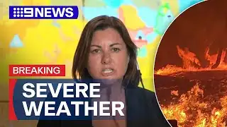 "Extreme Danger": Australia Faces Dual Fire & Cyclone Threat | 9 News Australia