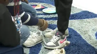 Faine Elementary students earn new shoes through the Sole Stars program