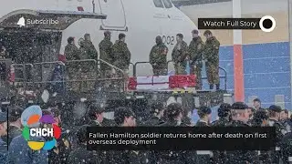 Fallen Hamilton soldier returns home after death on first overseas deployment