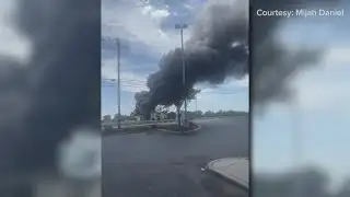 Families return home after evacuating after huge fire at Spa Warehouse