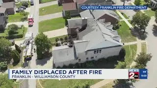 Family displaced after Franklin house fire
