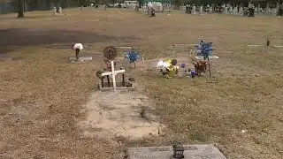 Family waiting to get mother