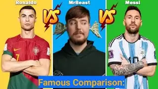 Famous Comparison: Cristiano Ronaldo vs Lionel Messi vs MrBeast