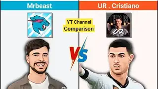Famous YouTubers mrbeast vs Ur.cristiano comparison