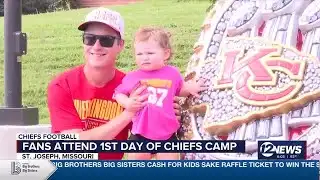 Fans attend first day of Chiefs training camp