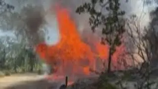 Fast-moving CA brush fire prompts evacuation orders