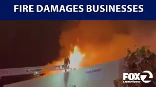 Fast-moving fire damages two Bay Area businesses | KTVU