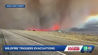 Fast-moving Pack Fire in Mono County prompts evacuations