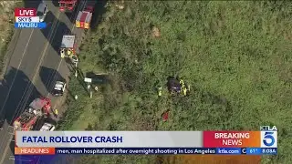 Fatal rollover crash shuts down Malibu Canyon Road near PCH