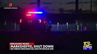 Fatal rollover crash shuts down Marksheffel Road in both directions