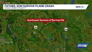 Father and child survive small plane crash in Okeechobee County