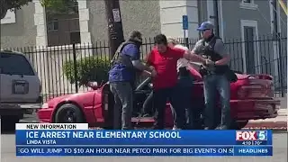 Father picking up child from school detained by ICE