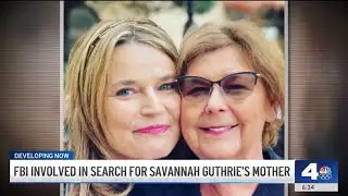 FBI involved in search for Savannah Guthrie
