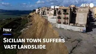 Fear in Sicilian town as vast landslide risks widening | AFP