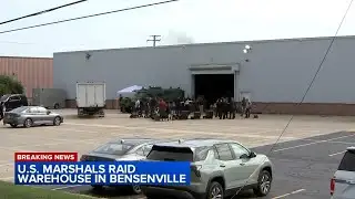 Federal authorities seen conducting raid at warehouse in Bensenville