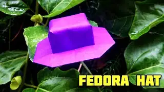 FEDORA HAT | HAT | COW BOY HAT | ORIGAMI HAT | DIY origami tutorial | Paper craft