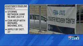 FEMA disaster assistance application deadline nears