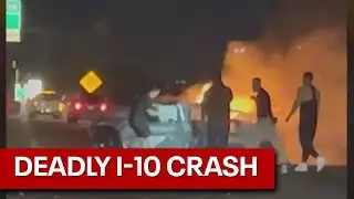 Fiery wrong-way crash on I-10 in Phoenix leaves 2 dead