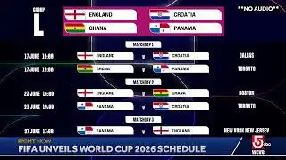 FIFA reveals the World Cup 2026 match schedule