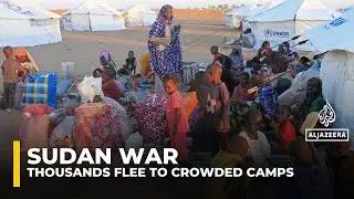Fighting in Sudan drives millions into overcrowded displacement camps
