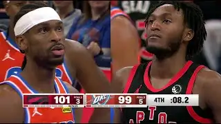 Final 4:11 CRAZY FINISH Raptors at Thunder 👀 | January 25, 2026