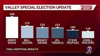 Final unofficial results released for Valley special election