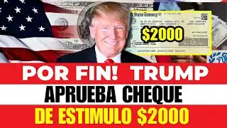 FINALLY! DONALD TRUMP APPROVES $2,000 STIMULUS CHECK. GOOD NEWS!
