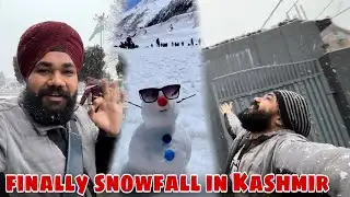 Finally Snowfall Started in Srinagar Kashmir ❄️ | First Snowfall of 2026 | Live Winter Update