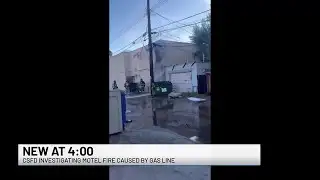 Fire at a downtown motel