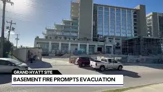 Fire at construction site leads to evacuation
