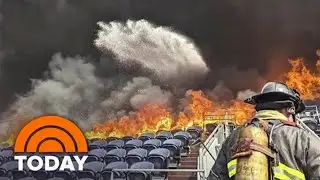 Fire At Denver Broncos