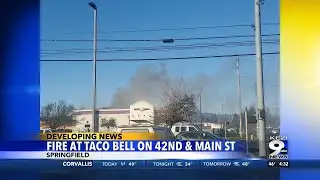 Fire At Taco Bell on 42nd and Main Street