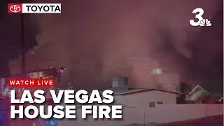 Fire breaks out in east Las Vegas