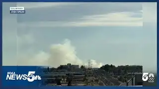 Fire burning on Fort Carson puts up a large smoke plume on Friday
