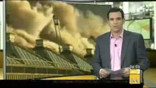 Fire burns iconic brewery